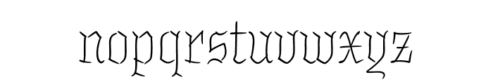 Inkwell Blackletter Thin Font LOWERCASE
