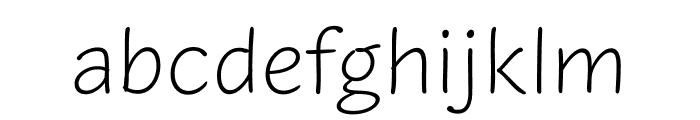 Inkwell Sans Light Font LOWERCASE