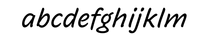 Inkwell Sans Medium Italic Font LOWERCASE