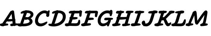 Inkwell Serif Bold Italic Font UPPERCASE