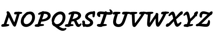 Inkwell Serif Bold Italic Font UPPERCASE