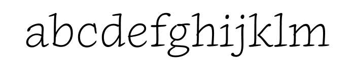 Inkwell Serif Light Font LOWERCASE