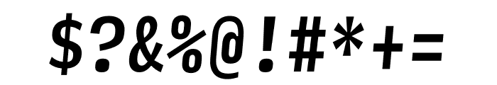 Input Mono Compressed Medium Italic Font OTHER CHARS