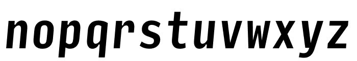 Input Mono Compressed Medium Italic Font LOWERCASE