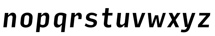 Input Sans Condensed Medium Italic Font LOWERCASE