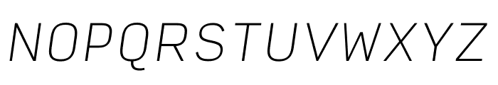 Input Sans Thin Italic Font UPPERCASE