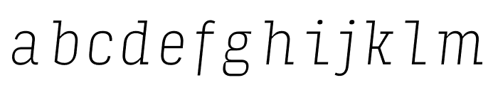 Input Serif Condensed Thin Italic FONT