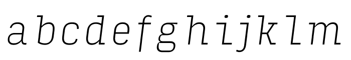 Input Serif Narrow Thin Italic FONT