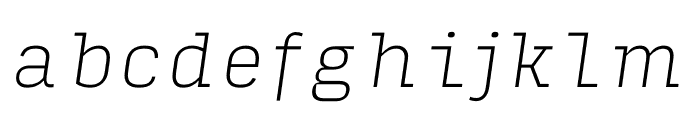 Input Serif Thin Italic FONT