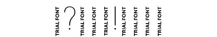 IntroCd Trial ExLtAlt Font OTHER CHARS
