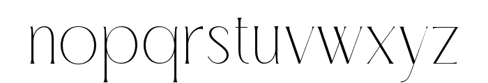 Irazhumi ExtraLight Font LOWERCASE