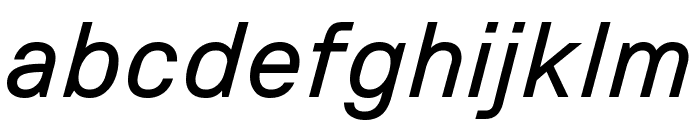 Italic Font LOWERCASE