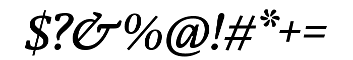 Janus Italic Font OTHER CHARS