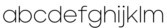 Jeko ExtraLight Font LOWERCASE