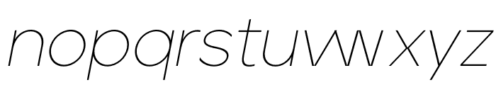 Jeko ThinItalic Font LOWERCASE