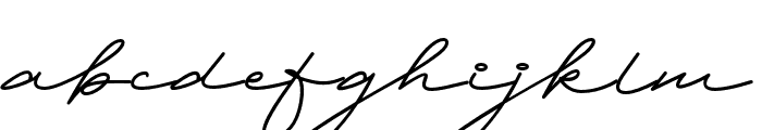 John Hancock Regular Font LOWERCASE