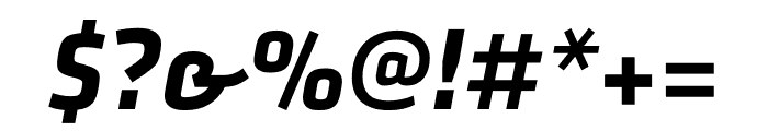Klavika Bold Italic Font OTHER CHARS