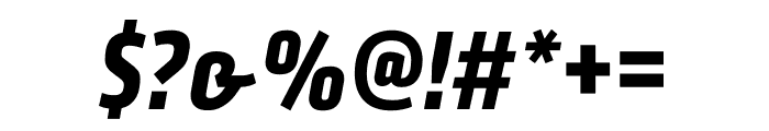 Klavika Condensed Bold Italic Font OTHER CHARS