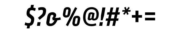 Klavika Condensed Medium Italic Font OTHER CHARS
