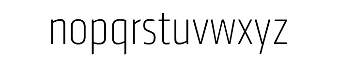 Klavika Display Extra Light Condensed Font LOWERCASE