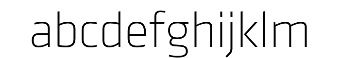 Klavika Display Extra Light Font LOWERCASE