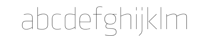 Klavika Display Thin Font LOWERCASE