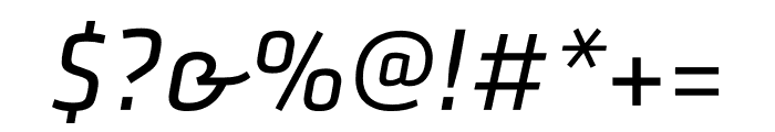 Klavika Regular Italic Font OTHER CHARS