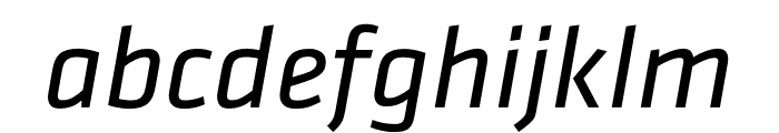 Klavika Regular Italic Font LOWERCASE