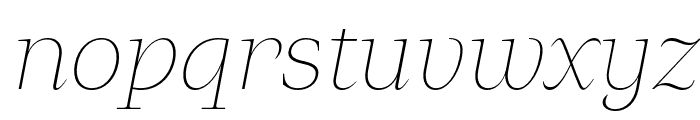 Klimaks   Thin Italic Font LOWERCASE