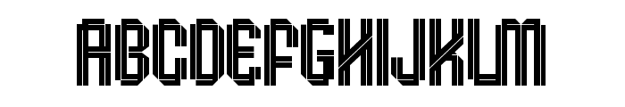 Klops Inline Personal Font LOWERCASE