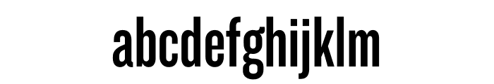 Knockout No. 48 Featherweight Font LOWERCASE