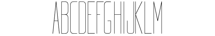 Kompakt Thin Font UPPERCASE