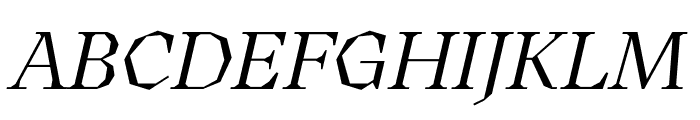 Koper Regular Italic Font UPPERCASE