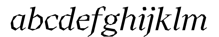 Koper Regular Italic Font LOWERCASE