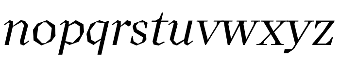 Koper Regular Italic Font LOWERCASE