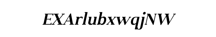 Kulachat Serif SemiBold Oblique Font UPPERCASE