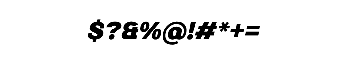 Kulachat Slab Black Italic Font OTHER CHARS