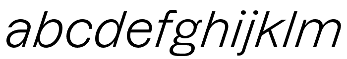 LazzerTRIAL RegularItalic Font LOWERCASE