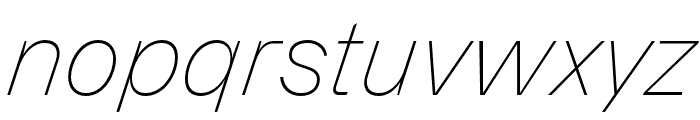 LazzerTRIAL ThinItalic Font LOWERCASE