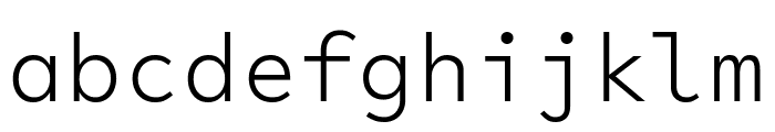 LeloMono Light Font LOWERCASE