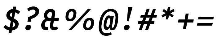 LeloMono MediumItalic Font OTHER CHARS