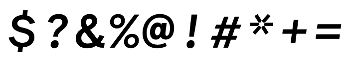 Lettera Mono Medium Italic Font OTHER CHARS