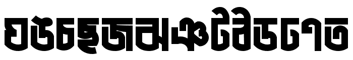 LiHasanMeghaloyANSIV1 Regular Font UPPERCASE