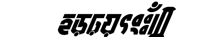 LiHasanMeghaloyANSIV2 Italic Font LOWERCASE