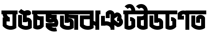 LiHasanMeghaloyMatraANSIV1 Regular Font UPPERCASE