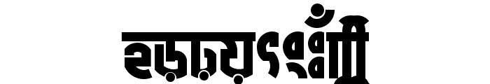 LiHasanMeghaloyMatraANSIV1 Regular Font LOWERCASE