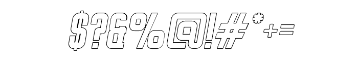 LightSport ItalicOutline Font OTHER CHARS