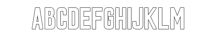 LightSport Outline Font UPPERCASE