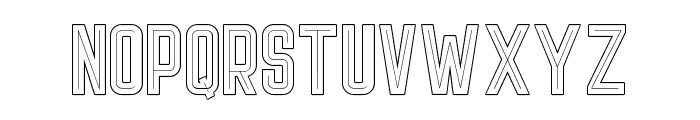 LightSport Outline Font LOWERCASE