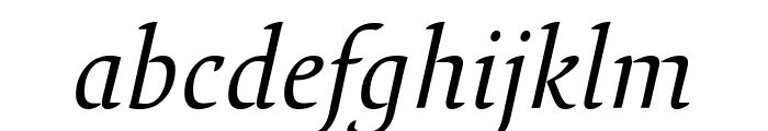 Lirico Light Italic Font LOWERCASE